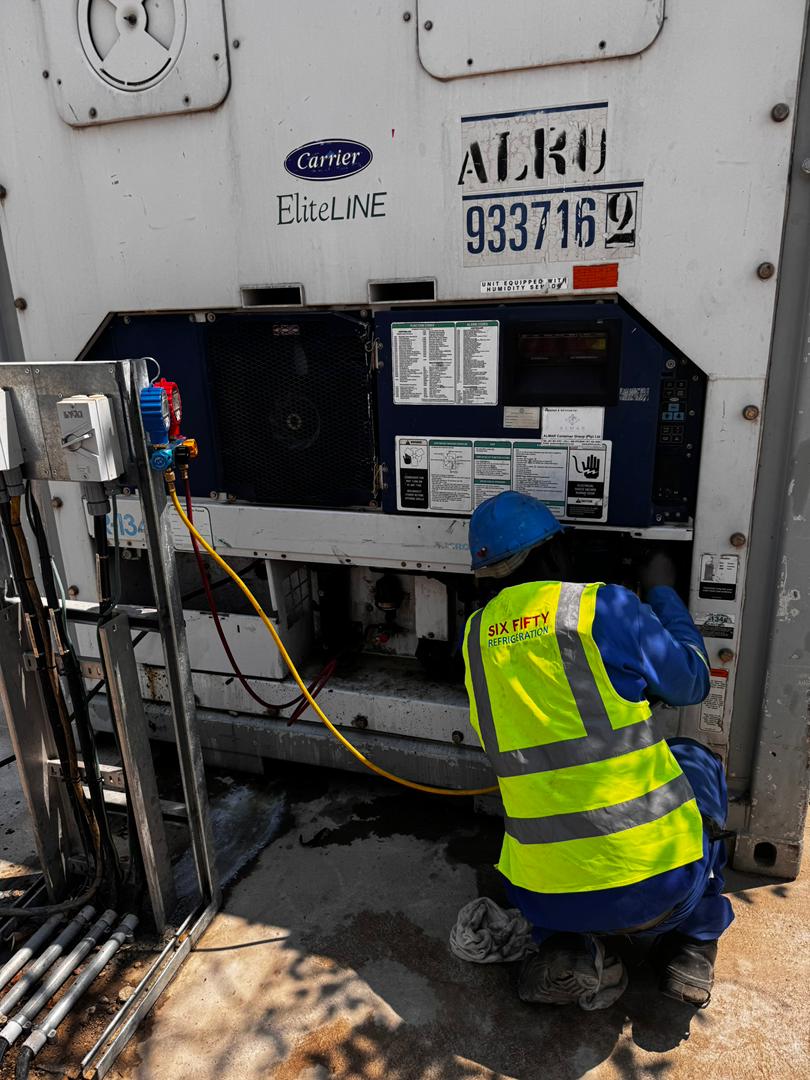 HVAC technician at work
